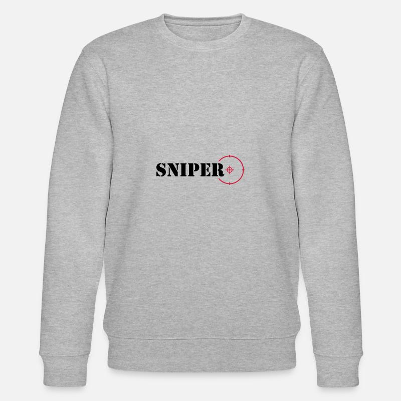 Sniper - Stanley/Stella Unisex Bio-Sweatshirt CHANGER  - Grau meliert
