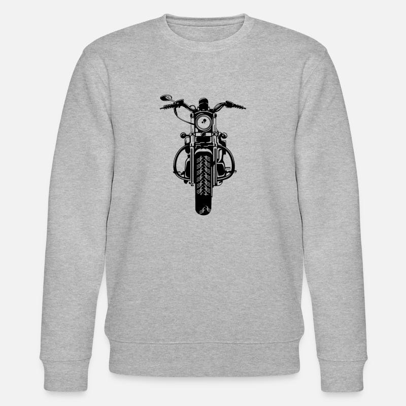 Chopper / Motorrad 07_schwarz - Stanley/Stella Unisex Bio-Sweatshirt CHANGER  - Grau meliert