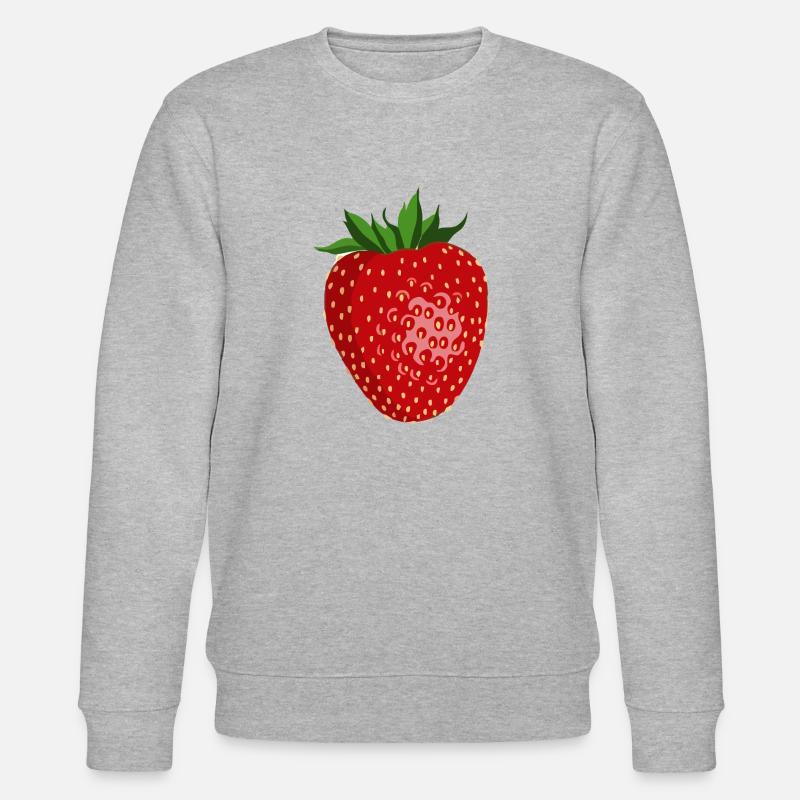 Erdbeere - Stanley/Stella Unisex Bio-Sweatshirt CHANGER  - Grau meliert