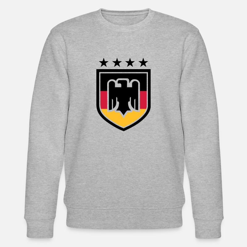 Germany Eagle Badge 02 - Stanley/Stella CHANGER Unisex Organic Sweatshirt - heather grey