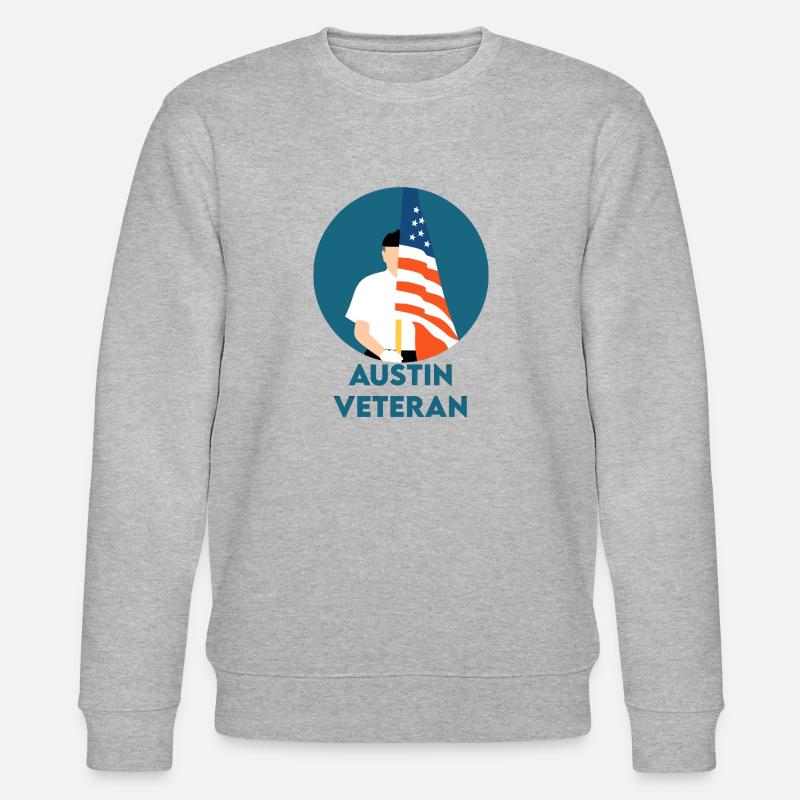 Austin-Veteran - Stanley/Stella Unisex Bio-Sweatshirt CHANGER  - Grau meliert