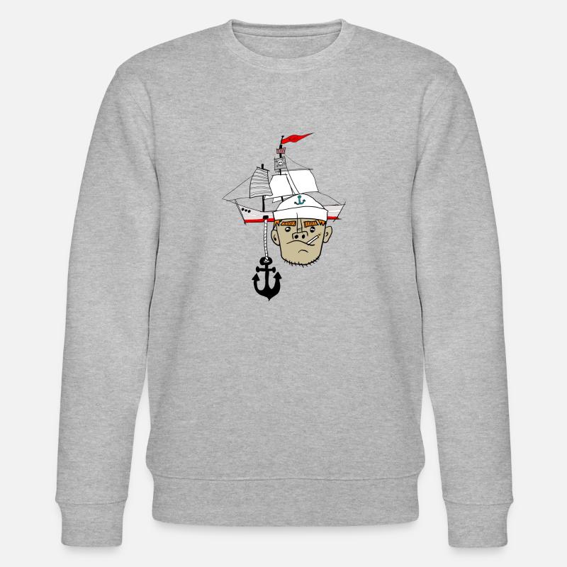 Matrose Anker Schiff - Stanley/Stella Unisex Bio-Sweatshirt CHANGER  - Grau meliert
