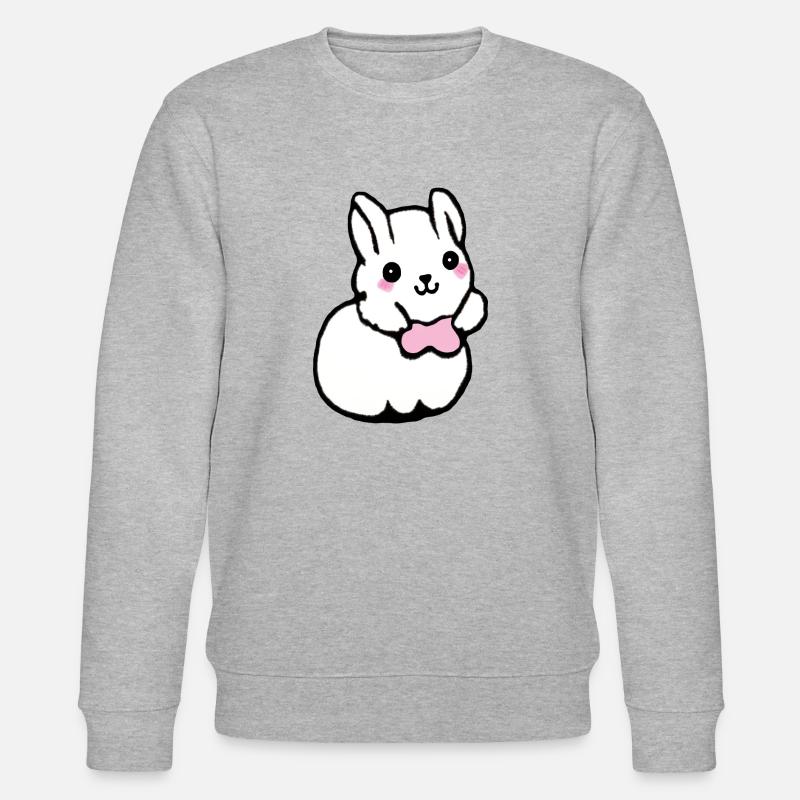Häschen - Stanley/Stella Unisex Bio-Sweatshirt CHANGER  - Grau meliert