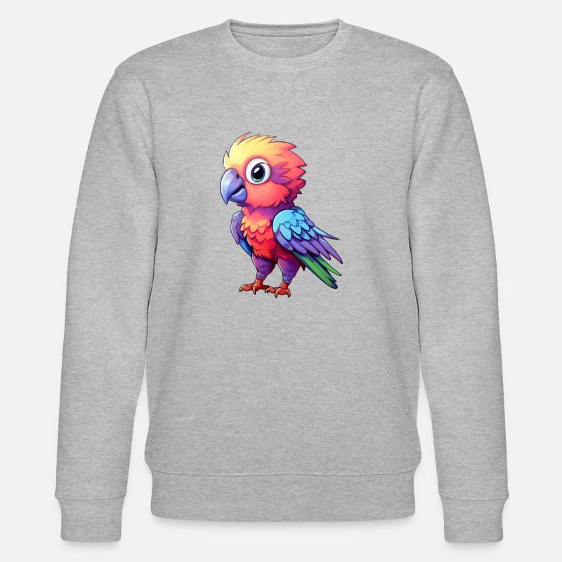Perroquet Bébé - Sweat bio CHANGER Stanley/Stella Unisexe - gris chiné