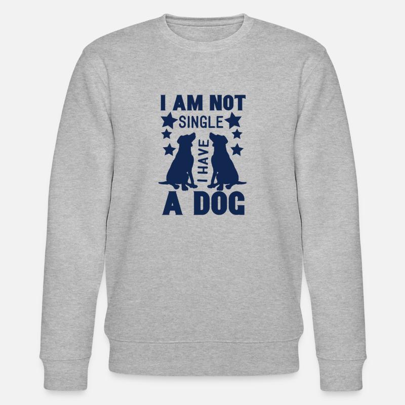 i am not single - Stanley/Stella Unisex Bio-Sweatshirt CHANGER  - Grau meliert
