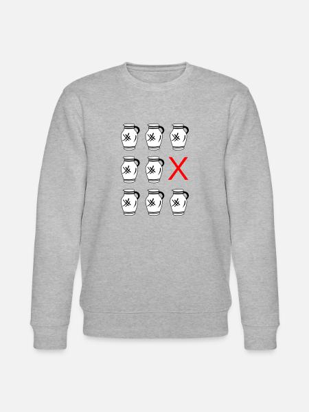 Bembel sink "KABOOM!" #FFM #EiGude - Stanley/Stella CHANGER Unisex Organic Sweatshirt - heather grey