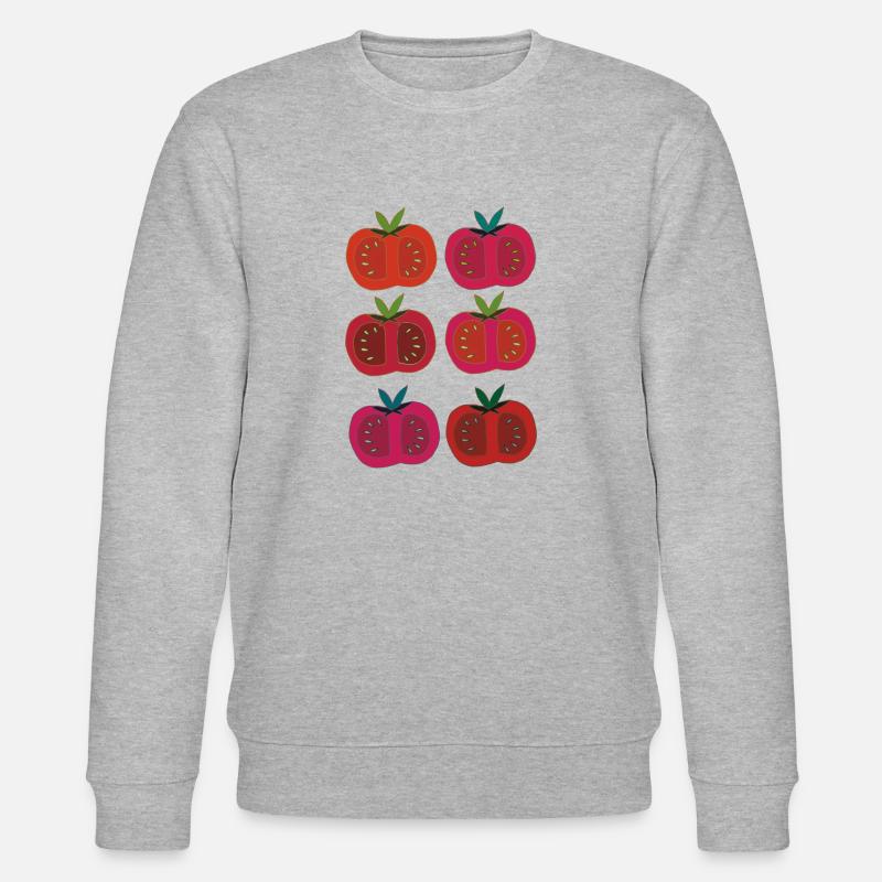 tomaten 6fach bunt - Stanley/Stella Unisex Bio-Sweatshirt CHANGER - Grau meliert