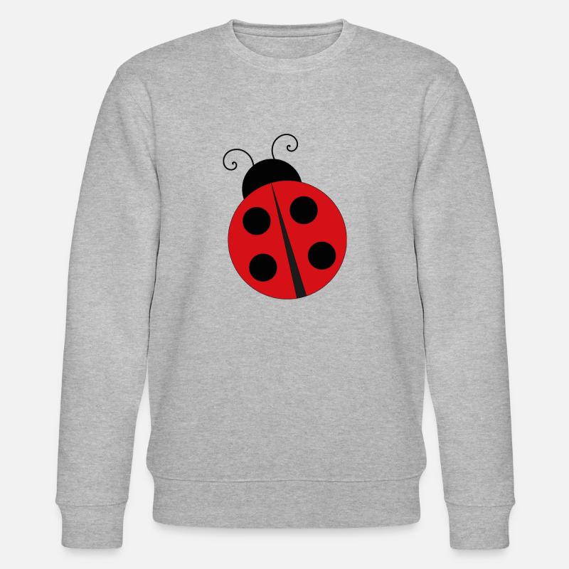 Marienkäfer Ladybug - Stanley/Stella Unisex Bio-Sweatshirt CHANGER  - Grau meliert