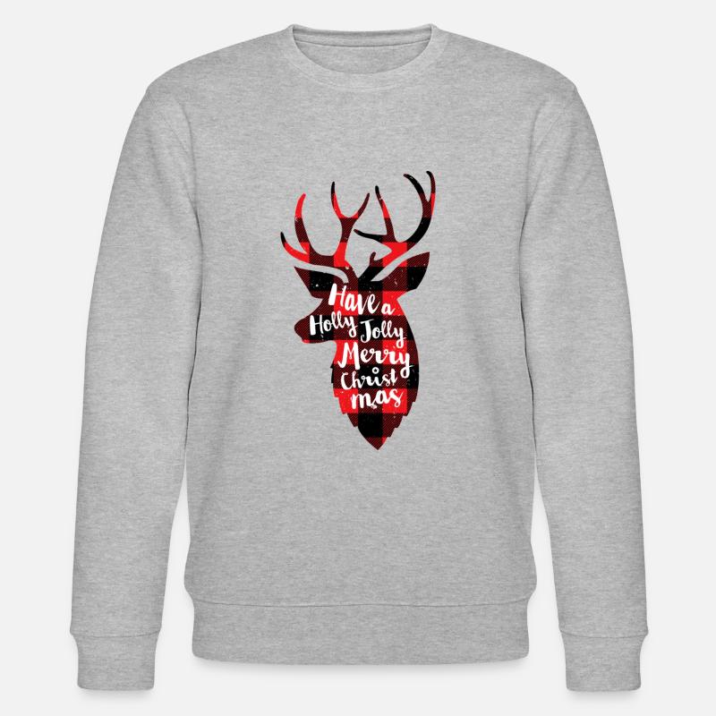 Passez un joyeux Noël joyeux - Sweat bio CHANGER Stanley/Stella Unisexe - gris chiné