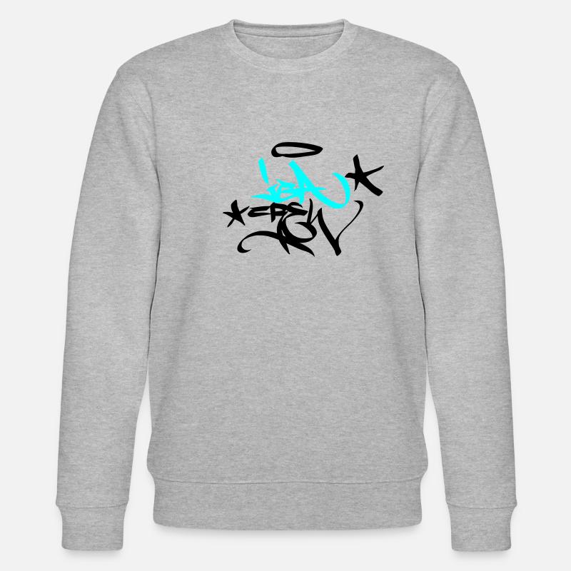 Graffiti Tag JGA Crew Angel 02 2C - Sweat bio CHANGER Stanley/Stella Unisexe - gris chiné