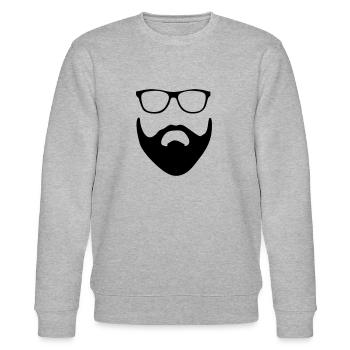 beard - Stanley/Stella CHANGER Unisex Organic Sweatshirt - heather grey - Front - Nik (191cm) & Marisol (170cm)