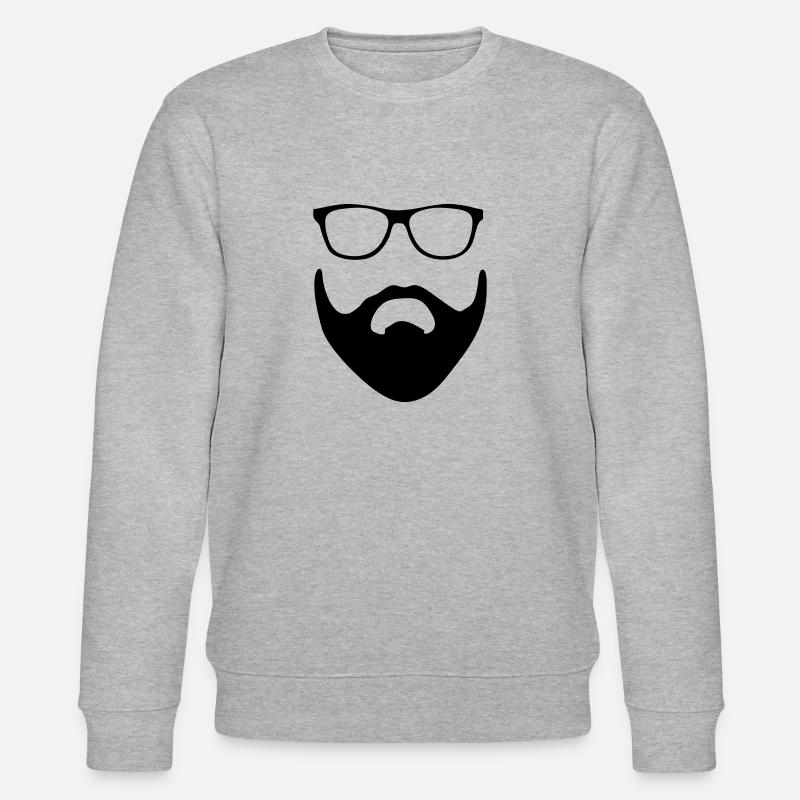 Vollbart - Stanley/Stella Unisex Bio-Sweatshirt CHANGER  - Grau meliert
