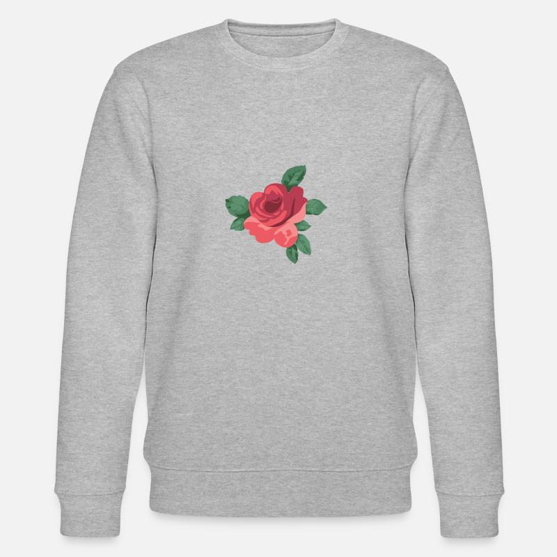 Rose - Stanley/Stella Unisex Bio-Sweatshirt CHANGER  - Grau meliert