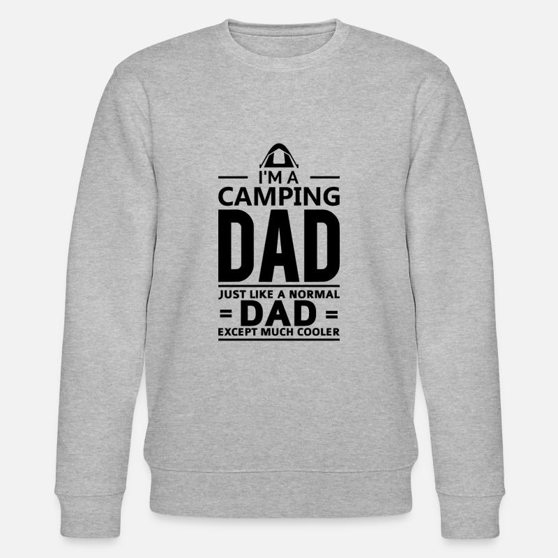CAMPING DAD - Stanley/Stella Unisex Bio-Sweatshirt CHANGER  - Grau meliert