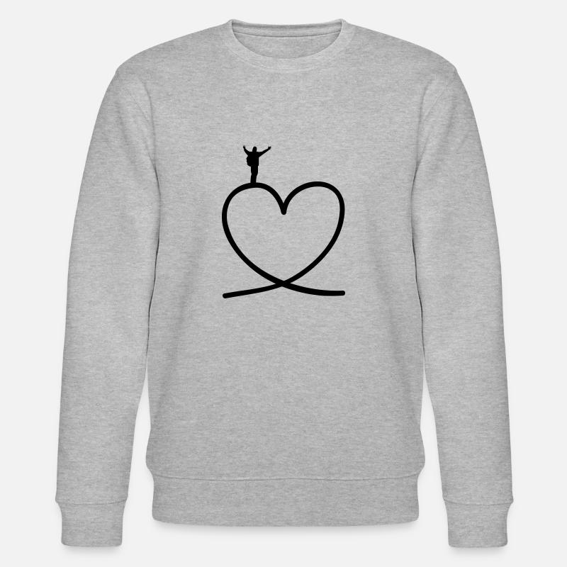Randonneurs sur le cœur - Sweat bio CHANGER Stanley/Stella Unisexe - gris chiné