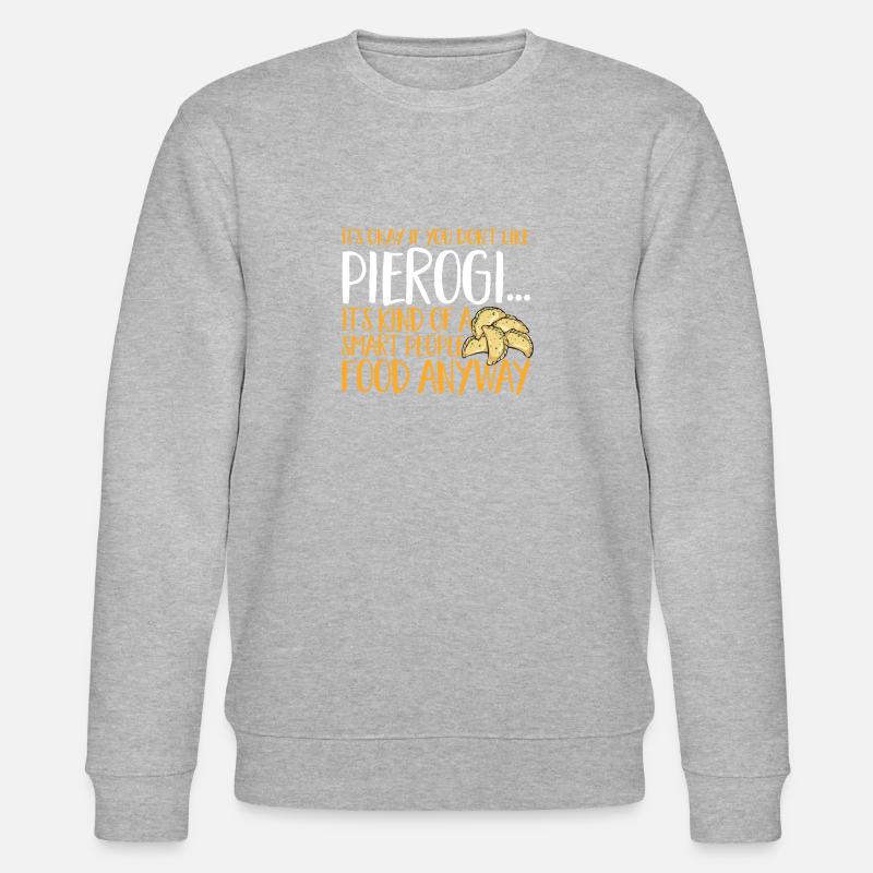 Polnisches Essen Pierogi - Stanley/Stella Unisex Bio-Sweatshirt CHANGER  - Grau meliert