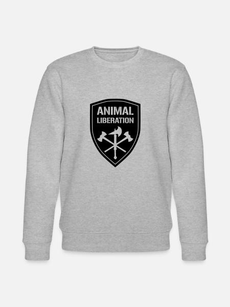 ANIMAL LIBERATION - Stanley/Stella CHANGER Unisex Organic Sweatshirt - heather grey