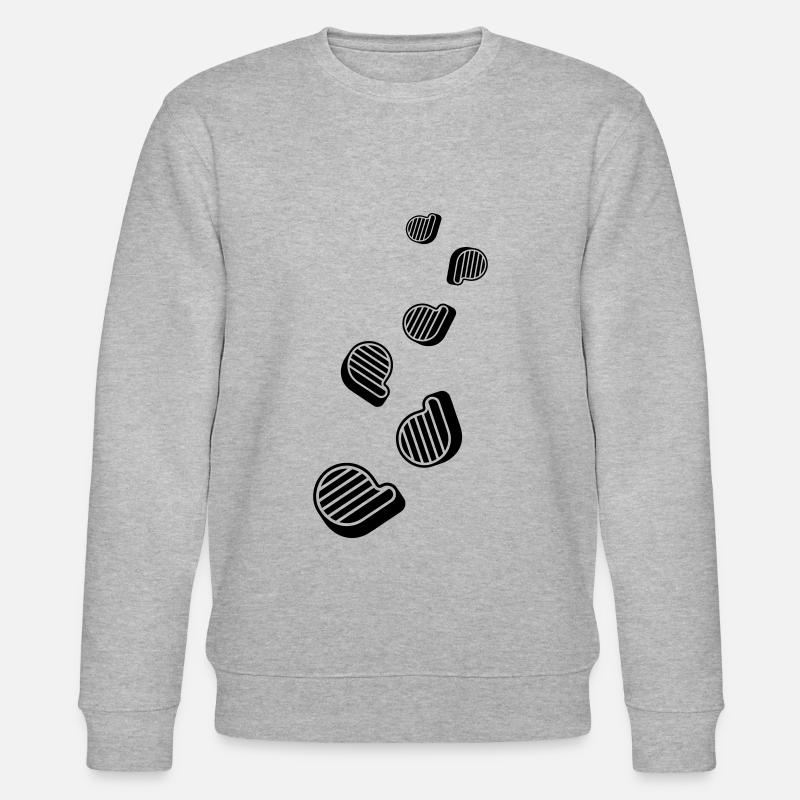Fleisch steak - Stanley/Stella Unisex Bio-Sweatshirt CHANGER  - Grau meliert