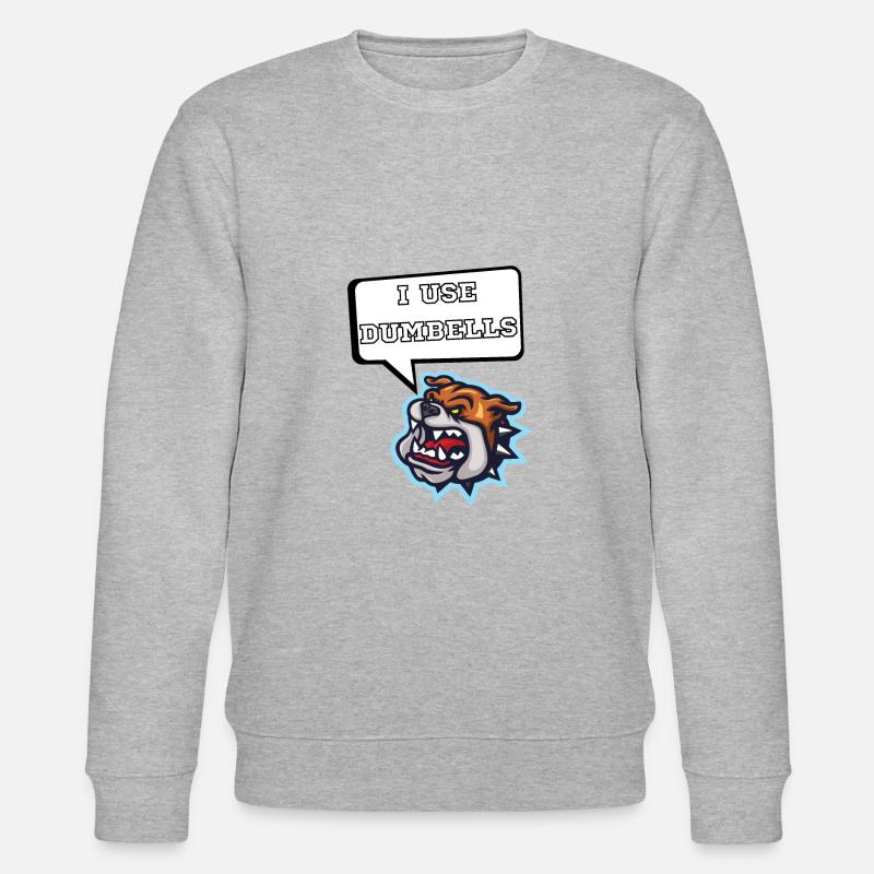 I use dumbells - Stanley/Stella Unisex Bio-Sweatshirt CHANGER  - Grau meliert