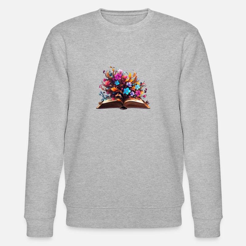 Cercle de fleurs de hêtre - Sweat bio CHANGER Stanley/Stella Unisexe - gris chiné