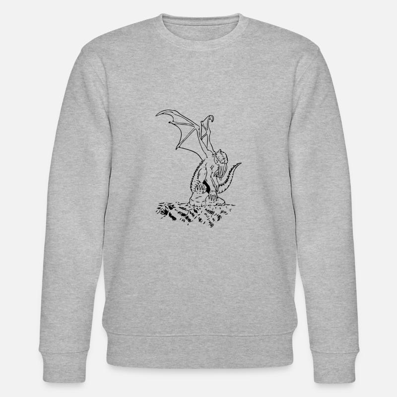 cthulhu02 - Stanley/Stella Unisex Bio-Sweatshirt CHANGER  - Grau meliert