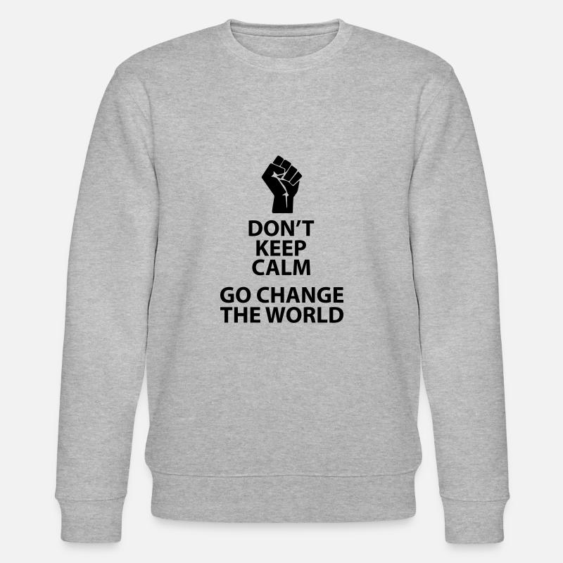 change the world - Sweat bio CHANGER Stanley/Stella Unisexe - gris chiné