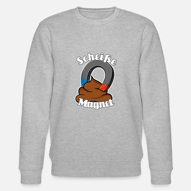 Scheißemagnet - Stanley/Stella Unisex Bio-Sweatshirt CHANGER  - Grau meliert