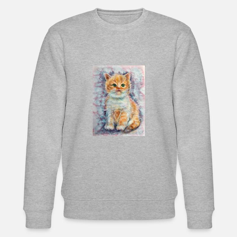 Little kitty. Kitten. - Stanley/Stella Unisex Bio-Sweatshirt CHANGER - Grau meliert