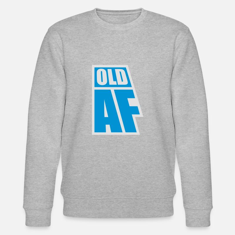 old AF Text Logo - Stanley/Stella Unisex Bio-Sweatshirt CHANGER - Grau meliert