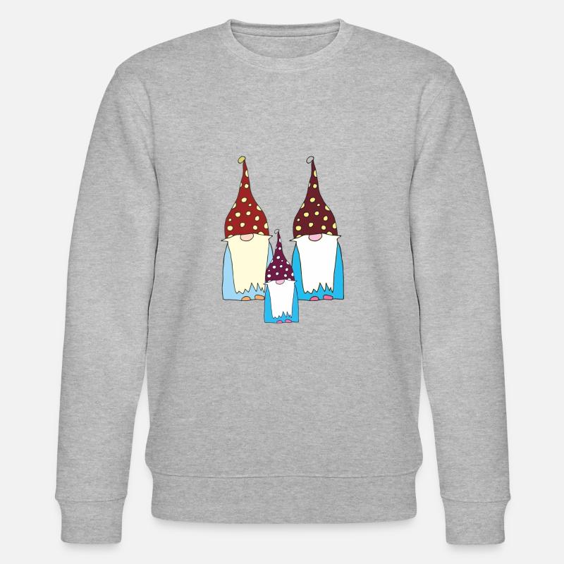Gnomes nains grands et petits - Sweat bio CHANGER Stanley/Stella Unisexe - gris chiné