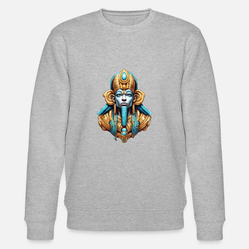Egypt / Pharaoh / Mummies / Hieroglyphics / Sphinx - Stanley/Stella CHANGER Unisex Organic Sweatshirt - heather grey