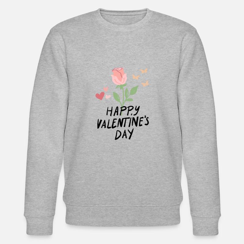 Joyeuse Saint-Valentin - Sweat bio CHANGER Stanley/Stella Unisexe - gris chiné