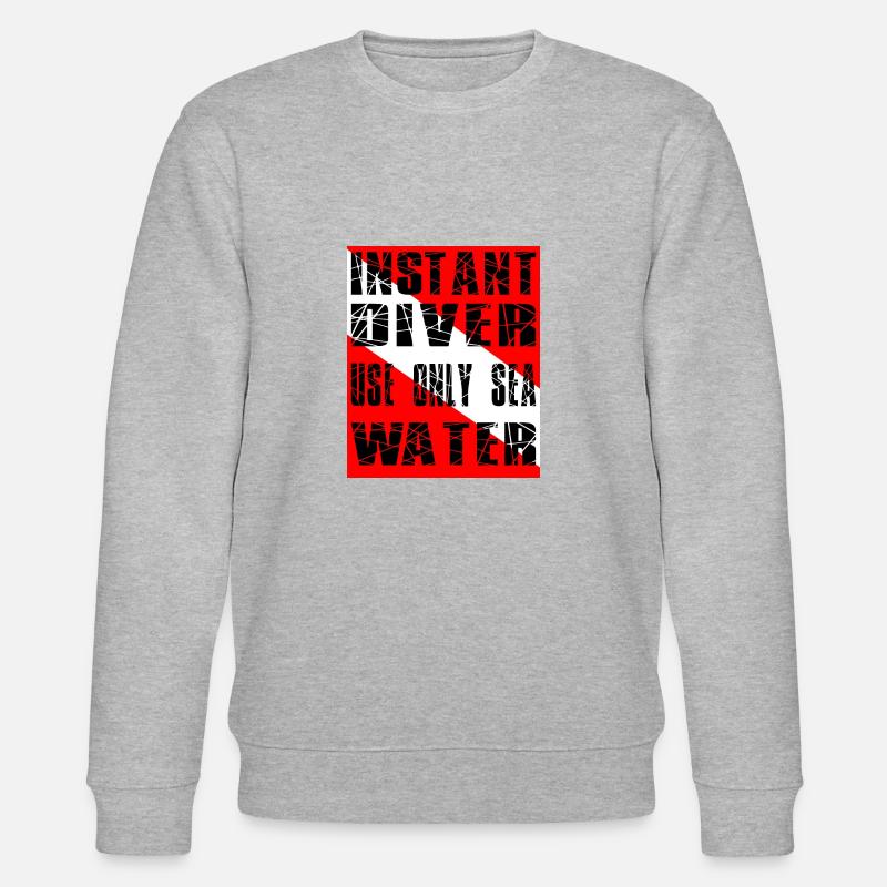 INSTANT DIVER - Stanley/Stella Unisex Bio-Sweatshirt CHANGER  - Grau meliert