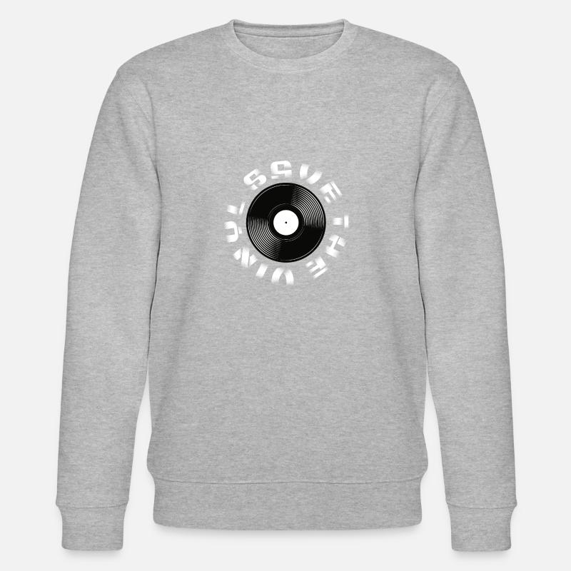 Save The Vinyl - Stanley/Stella Unisex Bio-Sweatshirt CHANGER - Grau meliert