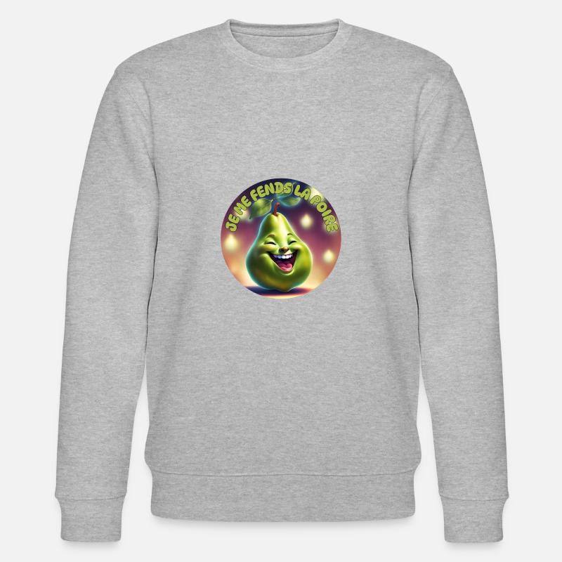 Ich spalte meine Birne - Stanley/Stella Unisex Bio-Sweatshirt CHANGER - Grau meliert