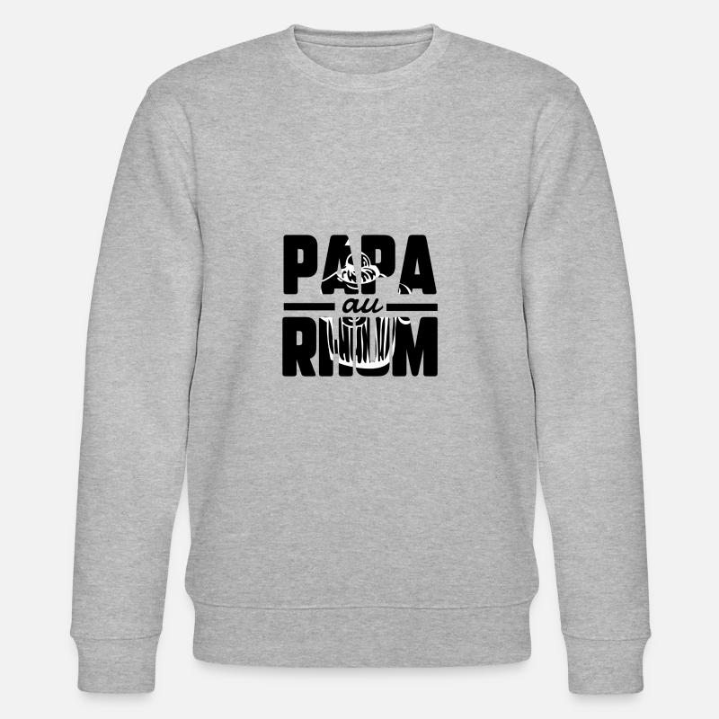 Papa au rhum - Sweat bio CHANGER Stanley/Stella Unisexe - gris chiné