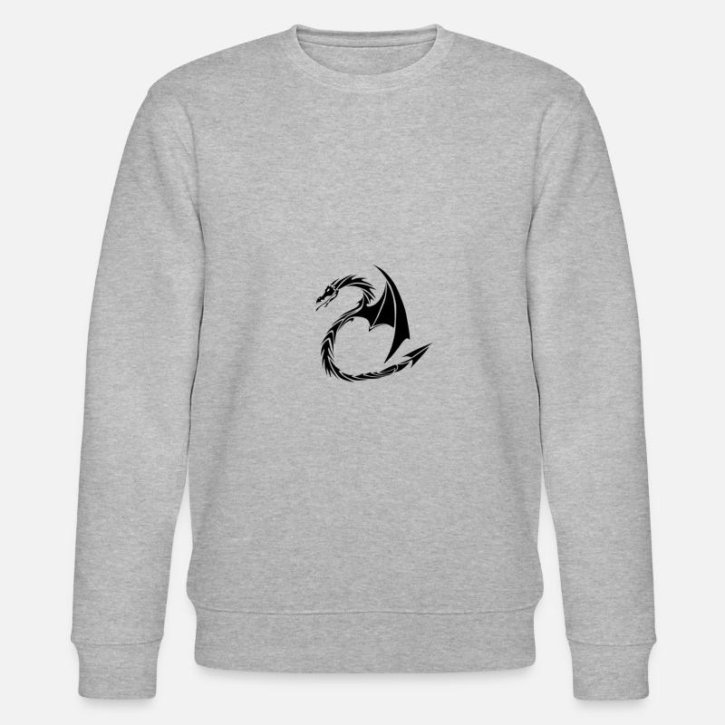Drache - Stanley/Stella Unisex Bio-Sweatshirt CHANGER  - Grau meliert
