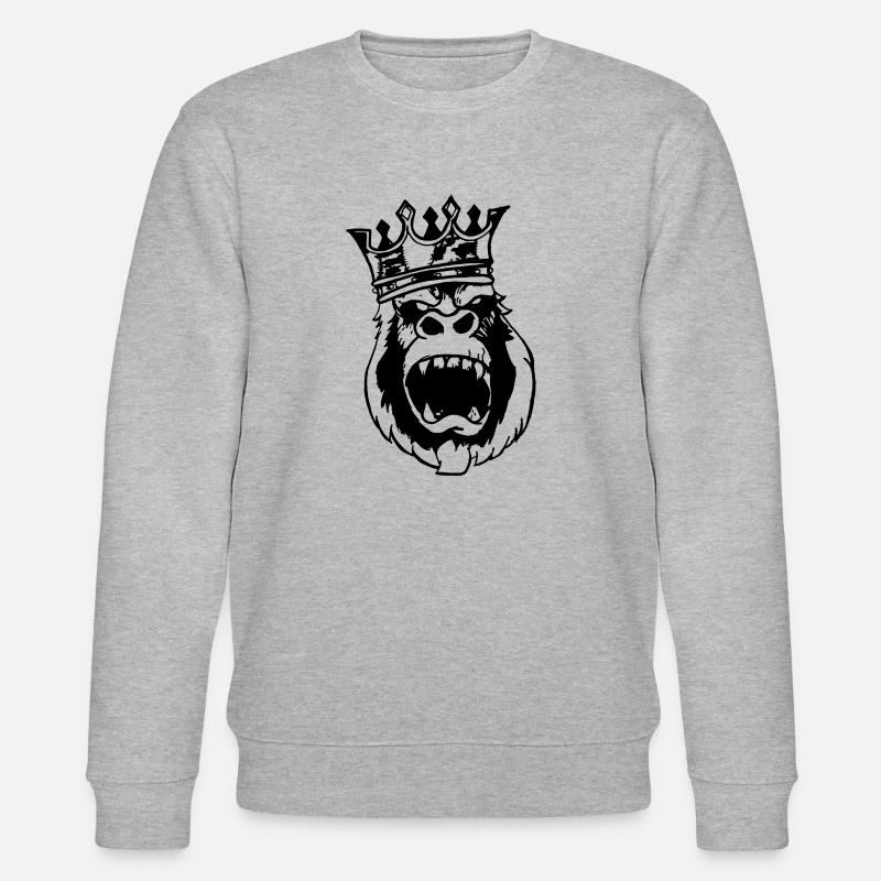 Roi de la jungle - Sweat bio CHANGER Stanley/Stella Unisexe - gris chiné