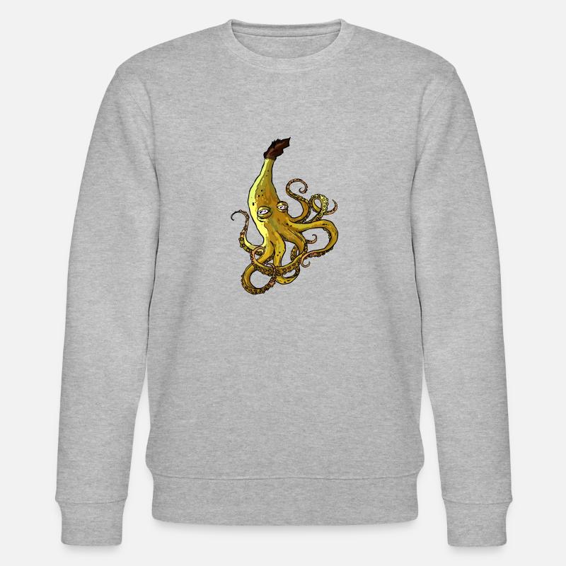 Banoctopus - Stanley/Stella Unisex Bio-Sweatshirt CHANGER  - Grau meliert