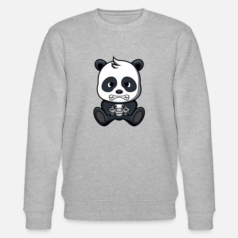 Panda Gaming - Stanley/Stella Unisex Bio-Sweatshirt CHANGER  - Grau meliert