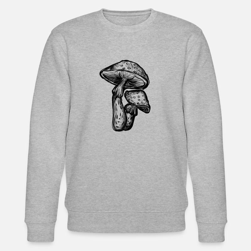 Toadstools Illustration - Sweat bio CHANGER Stanley/Stella Unisexe - gris chiné