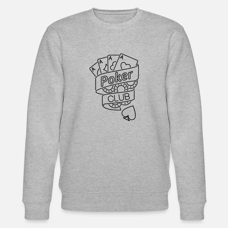 boardgame chess backgammon game night - Stanley/Stella Unisex Bio-Sweatshirt CHANGER  - Grau meliert