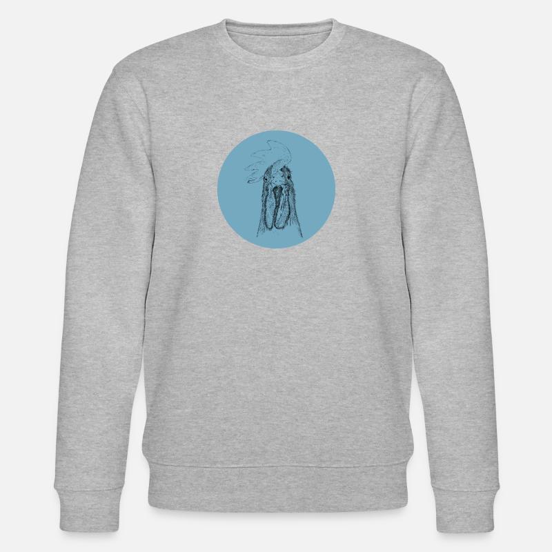 Hahn Holger bleu - Sweat bio CHANGER Stanley/Stella Unisexe - gris chiné
