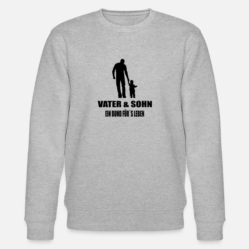 Papa - Stanley/Stella Unisex Bio-Sweatshirt CHANGER - Grau meliert