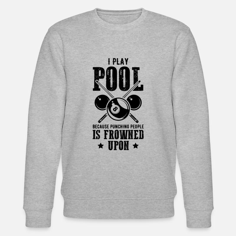 pool billard - Stanley/Stella Unisex Bio-Sweatshirt CHANGER  - Grau meliert