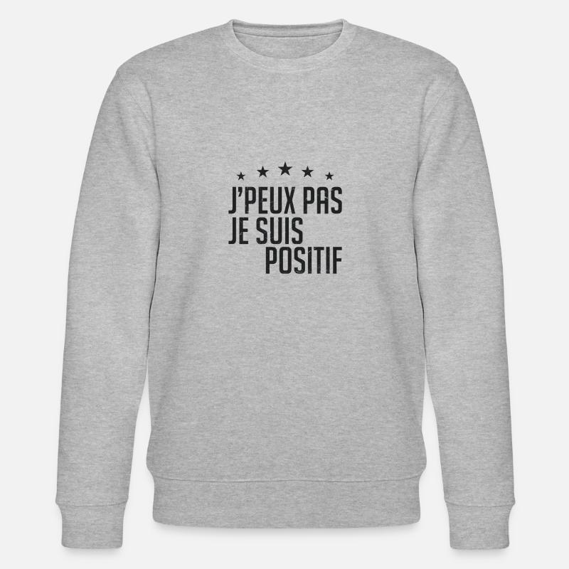 j'peux pas j'ai pas envie - Sweat bio CHANGER Stanley/Stella Unisexe - gris chiné