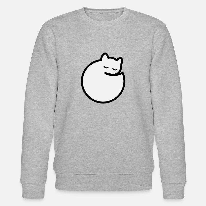 Calm Cat - Stanley/Stella Unisex Bio-Sweatshirt CHANGER  - Grau meliert