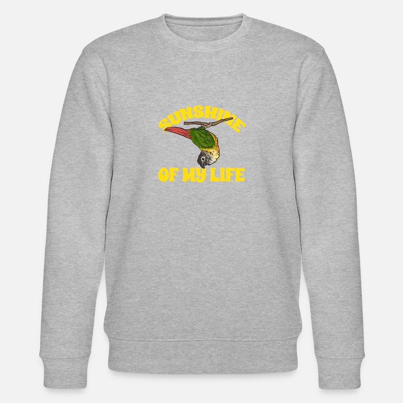 Perruche Molina Perroquet Perruche oiseau - Sweat bio CHANGER Stanley/Stella Unisexe - gris chiné