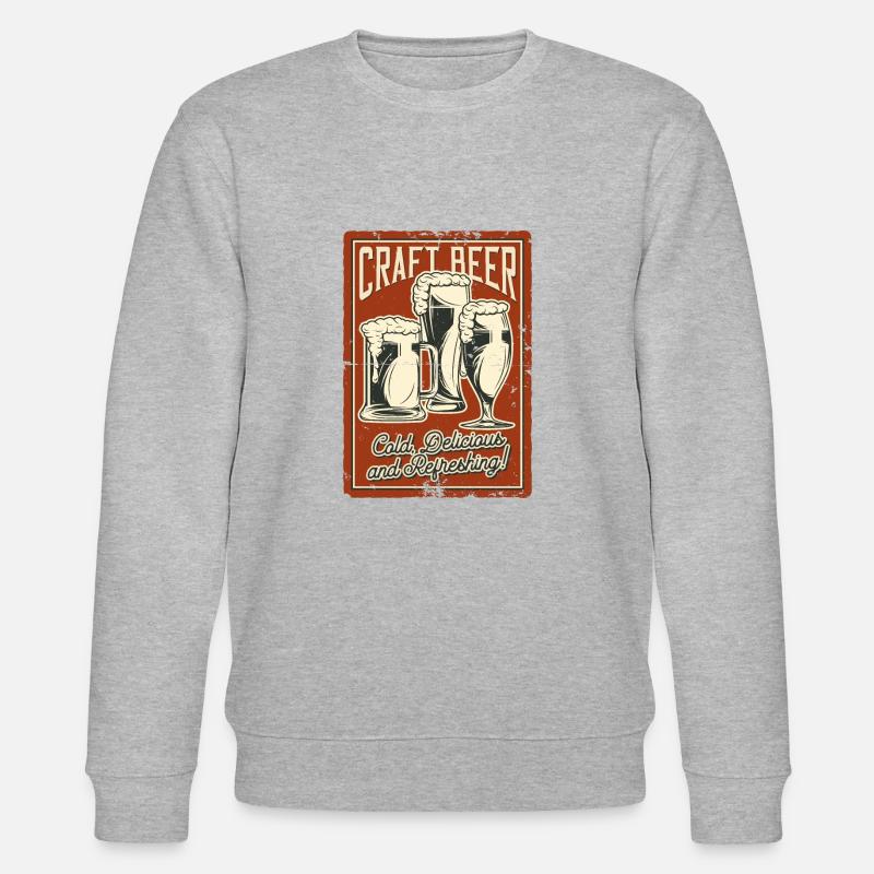 Craft Beer - Stanley/Stella Unisex Bio-Sweatshirt CHANGER  - Grau meliert