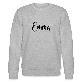 Name - Emma - Stanley/Stella CHANGER Unisex Organic Sweatshirt - heather grey - Front - Nik (191cm) & Marisol (170cm)